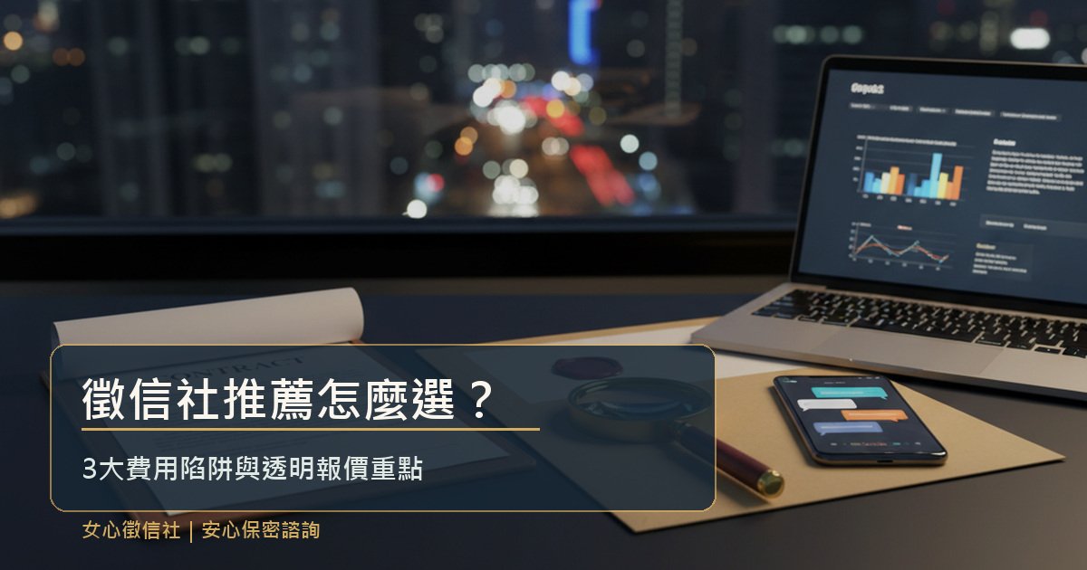 女性諮詢徵信社推薦費用透明說明