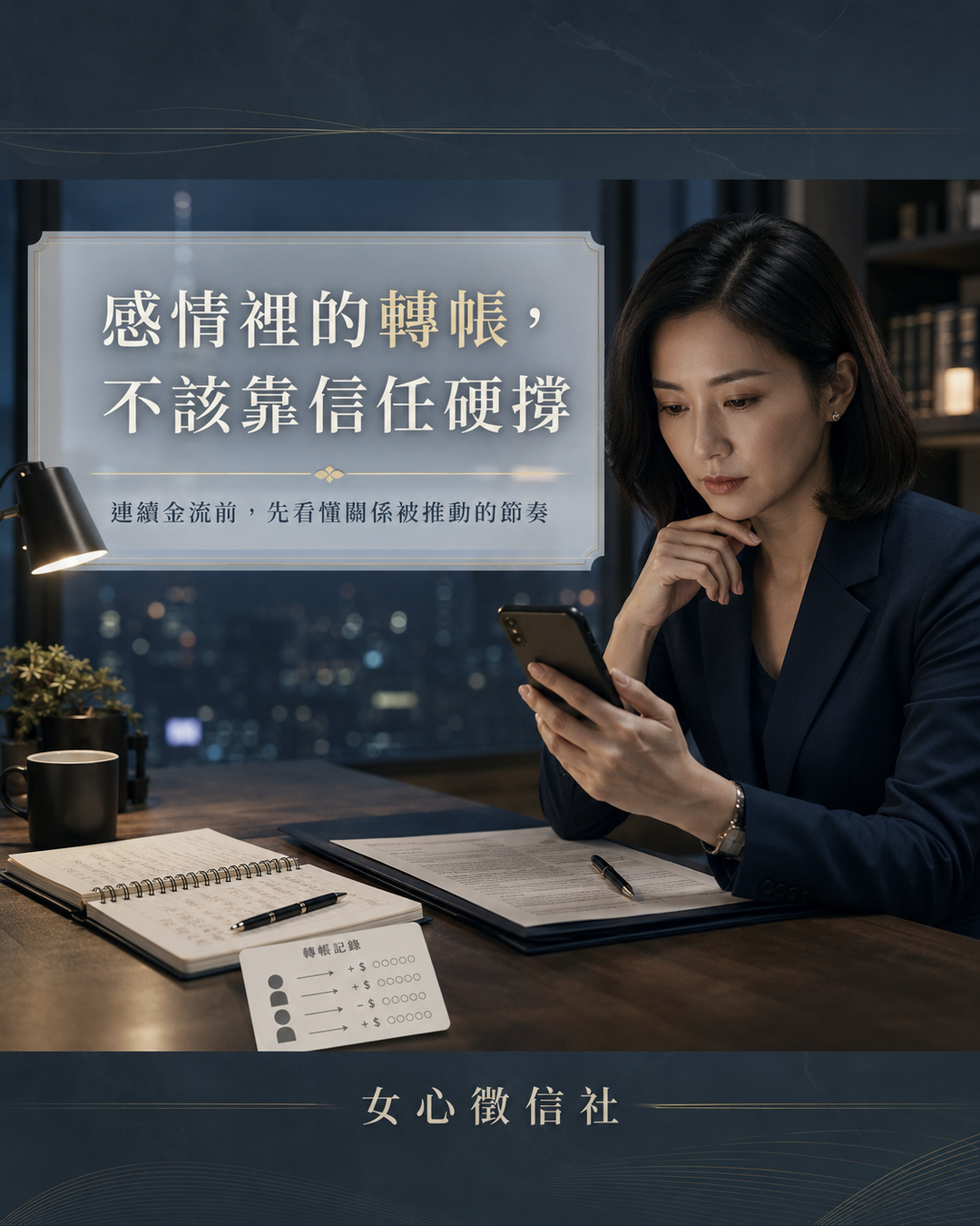 感情裡的轉帳，不該靠信任硬撐